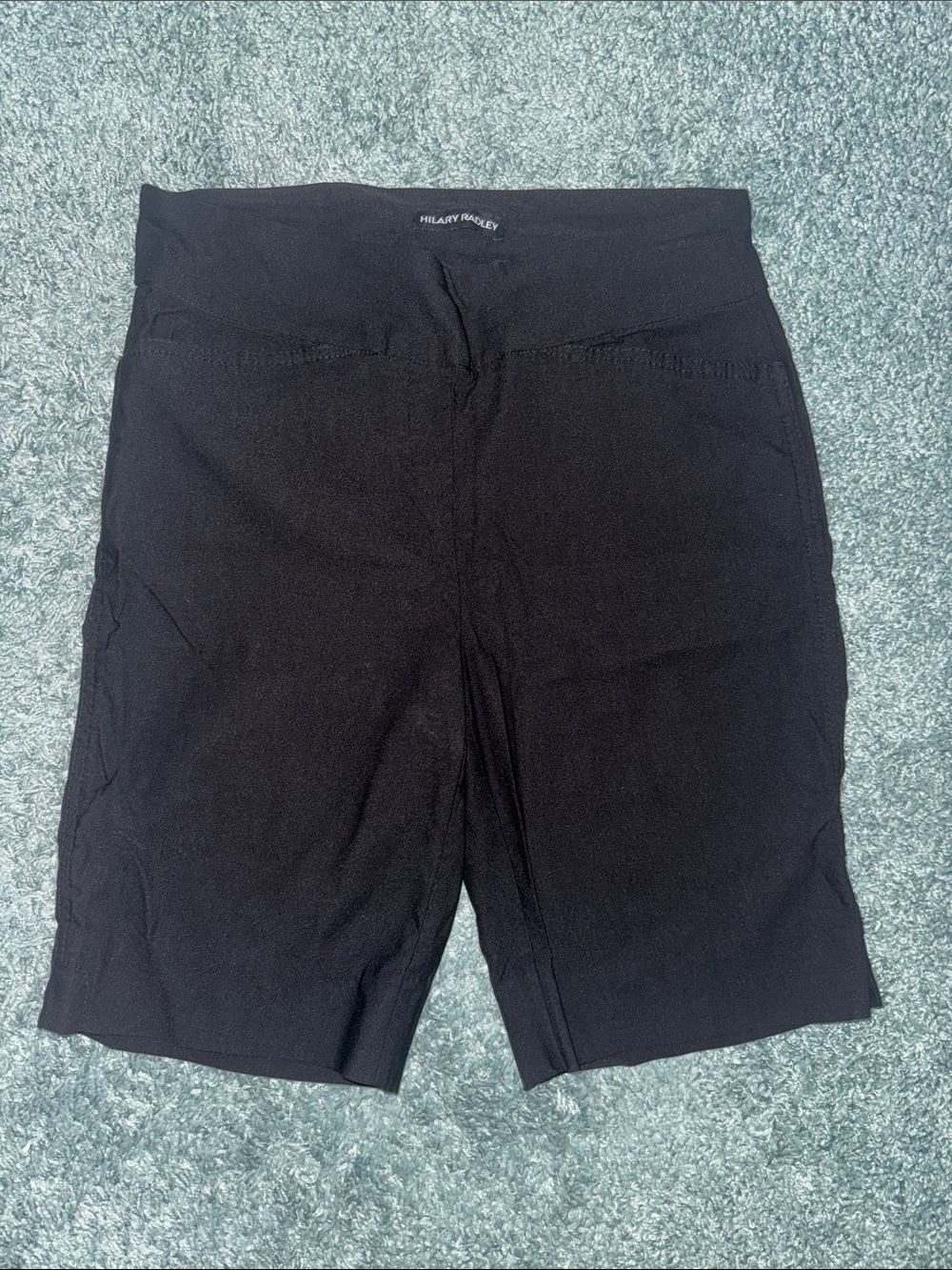 Hilary Radley Black High-Rise Biker Shorts